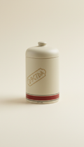 Porcelain Coffee Canister With Seal