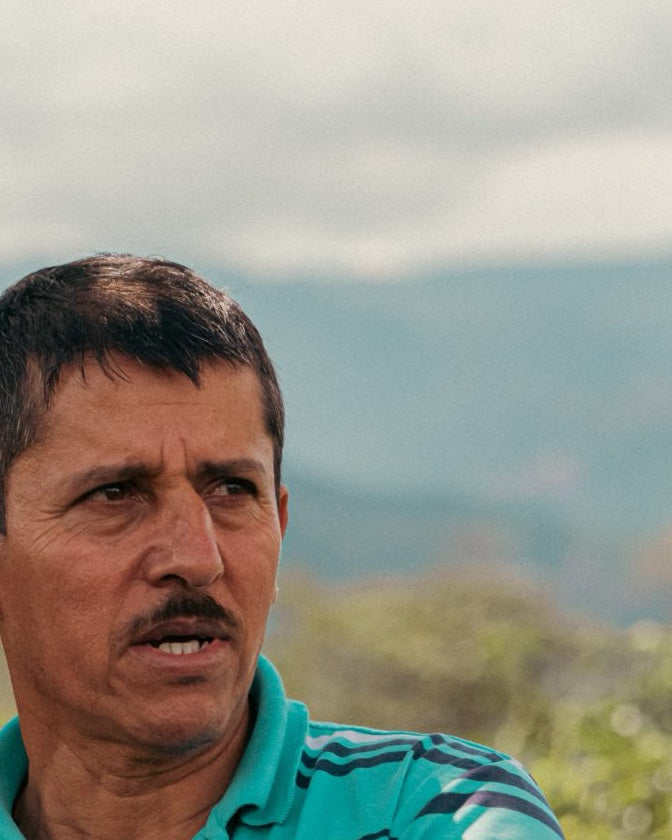 Luis Anibal Calderon at Finca Villa Betulia, Huila